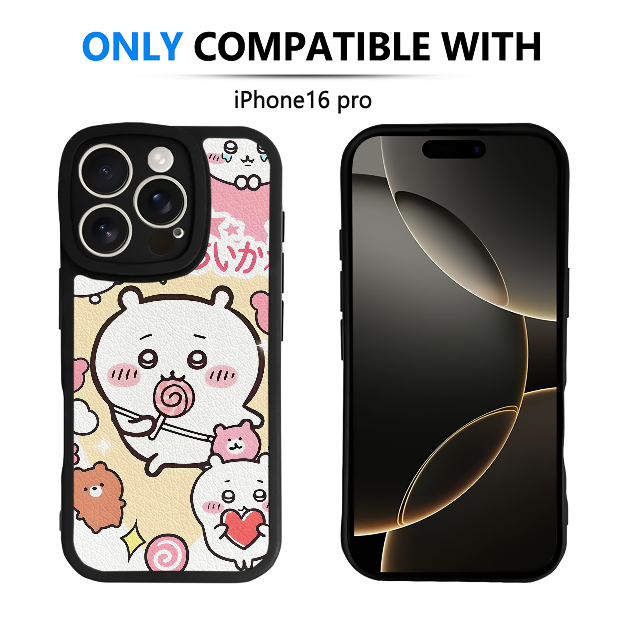 （画像用） ちいかわ Chii-kawa 【iPhone 16シリーズ対応】シリコンスマホケース（レザー調） 材質：シリコン